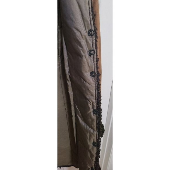 Vtg 70s Breier Of Amsterdam Women's Long Suede Jacket Brown Embroidered Sz Small - Picture 11 of 15